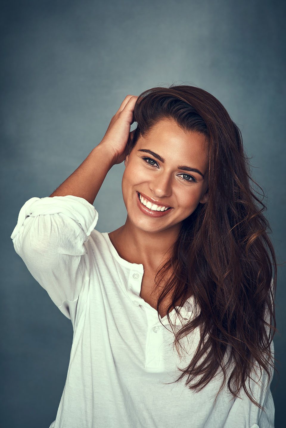Smiling patient